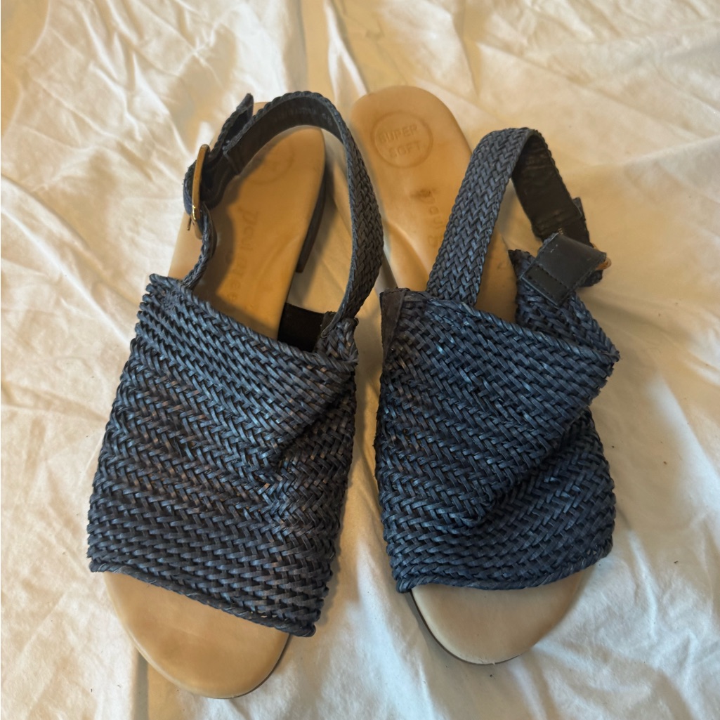 Paul Green Navy Braided Sandals